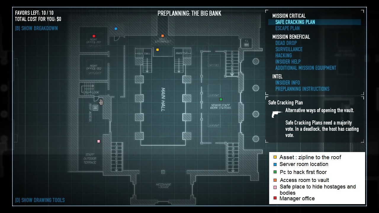 bank heist payday preplanning map payday2 entrance floor stuff guide gameplayinside
