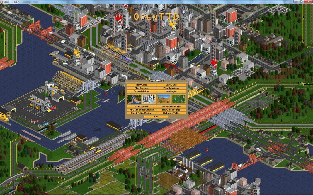 OpenTTD installing the game with HD graphics