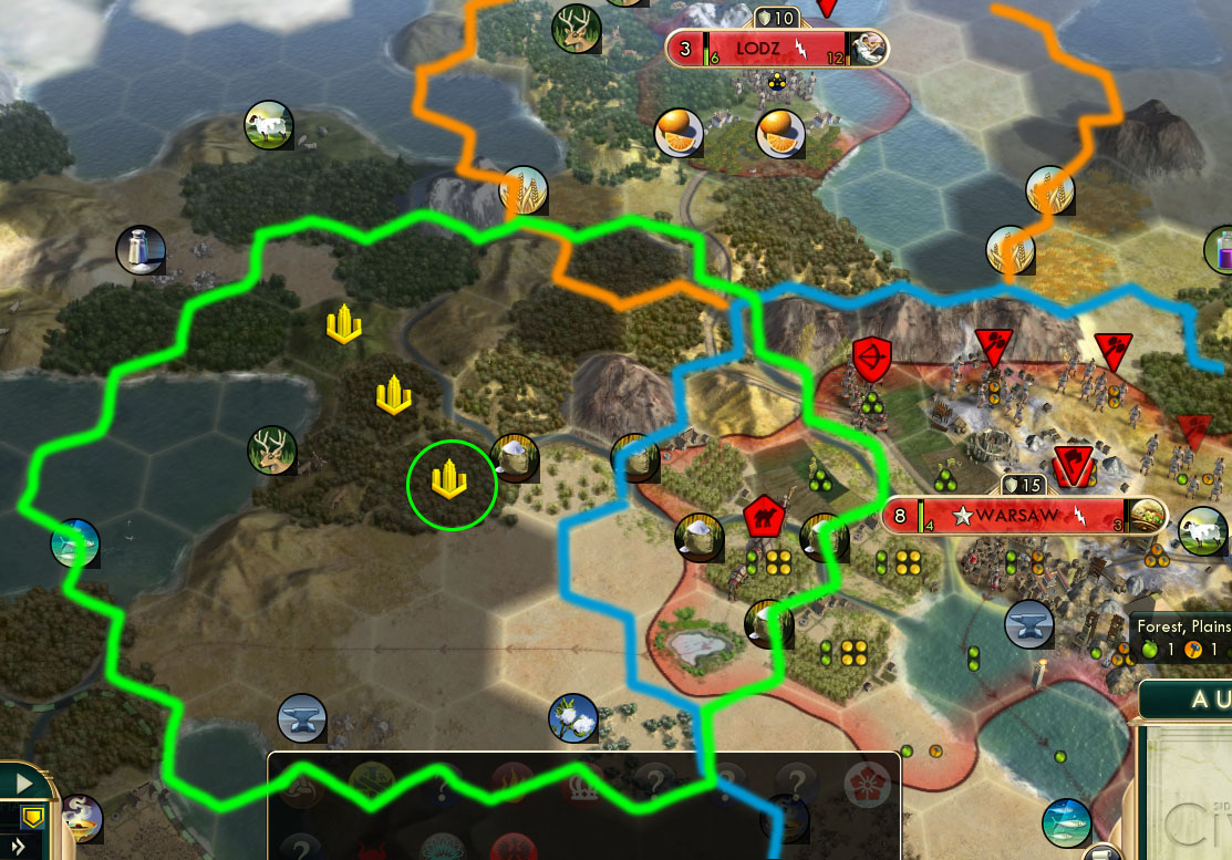 civ v brave new world city placement tile overlap when your city grows