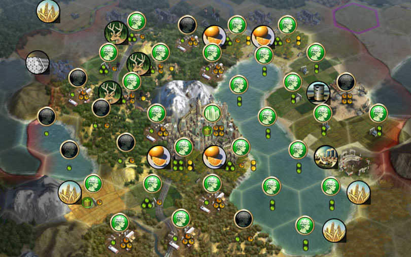 Civilization V Basics working city tiles