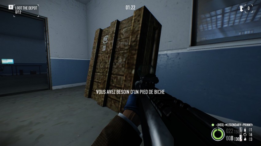 A crate containing a painting in Shadow Raid Heist