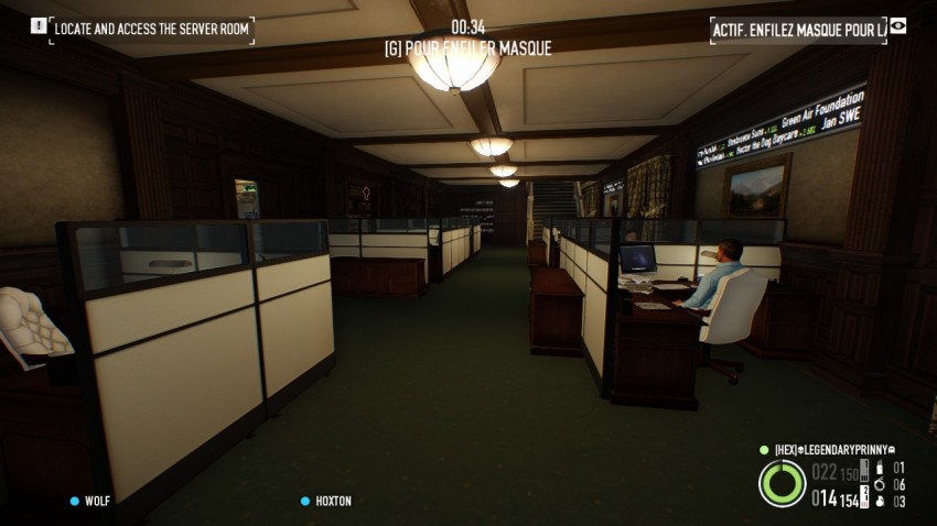 Payday 2 The Big Bank Heist ground floor computer area