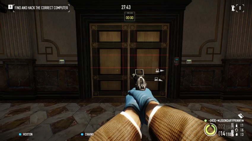 Payday 2 The Big Bank Heist the acces door to the vault area on the first floor
