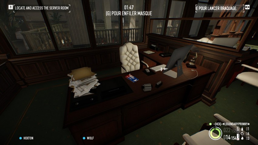 keycard location in the managers office in The Big Bank Heist