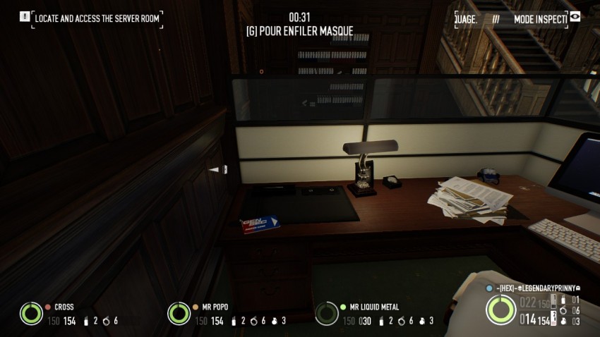 Keycard location in the office area in The Big Bank Heist