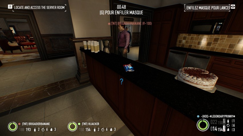 Location of a keycard in Payday2 The Big Bank Heist