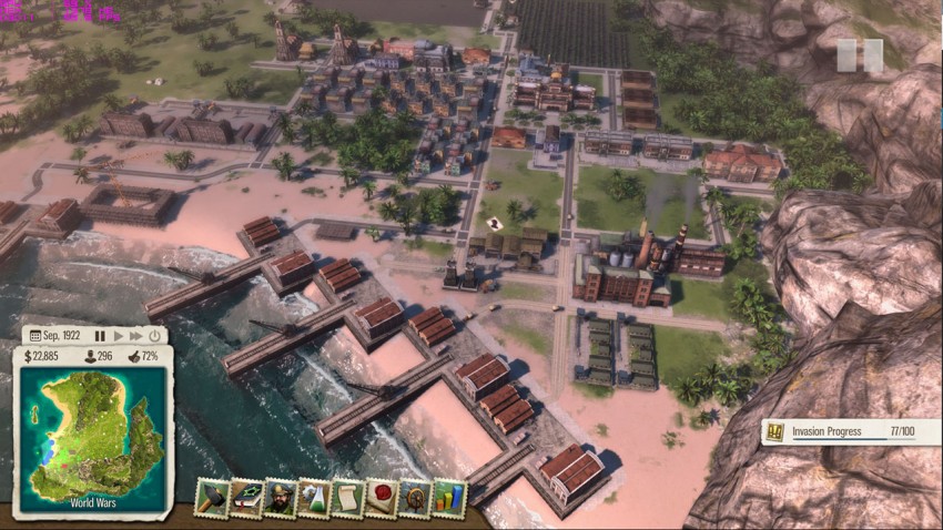 Tropico 5 mission13 The dogs of war. For this mission you need to build the largest military of the Caribbean.