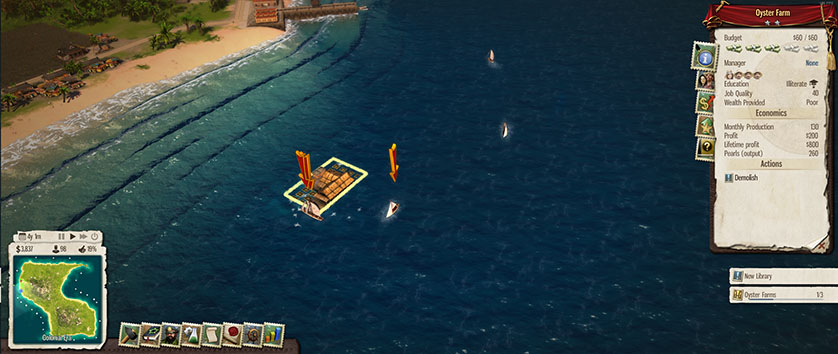 tropico-5-waterborne-dlc-mission1-oyster-farm