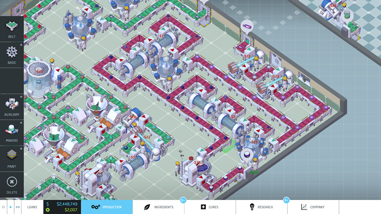 Big Pharma Review: a puzzle and business simulator